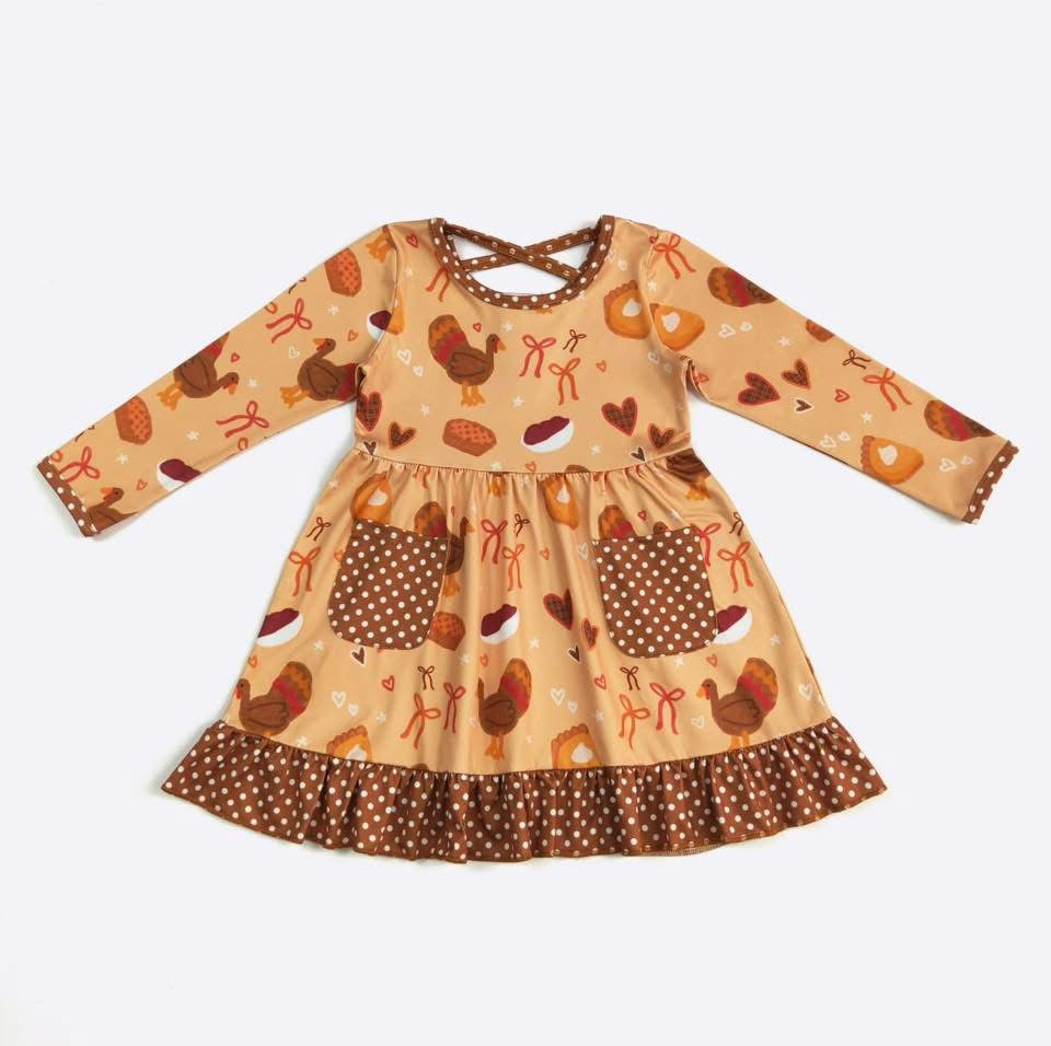 Turkey Coquette Dress By Clover Cottage