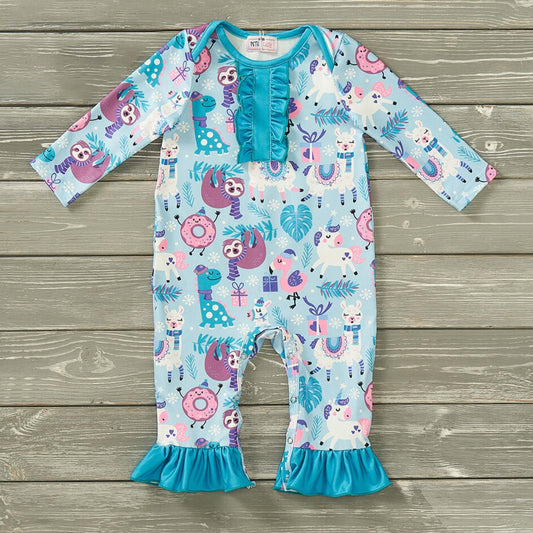 Christmas Friends Infant Romper by Pete + Lucy