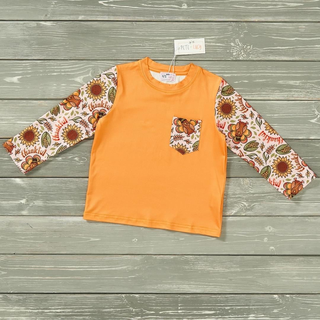 Turkey Time Boys Tee by Pete + Lucy