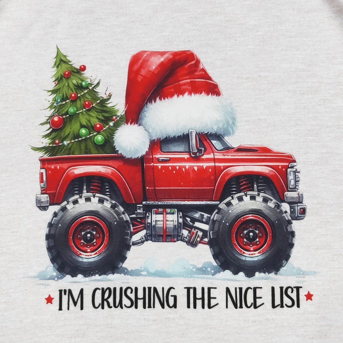 I’m crushing the nice list raglan by clover cottage