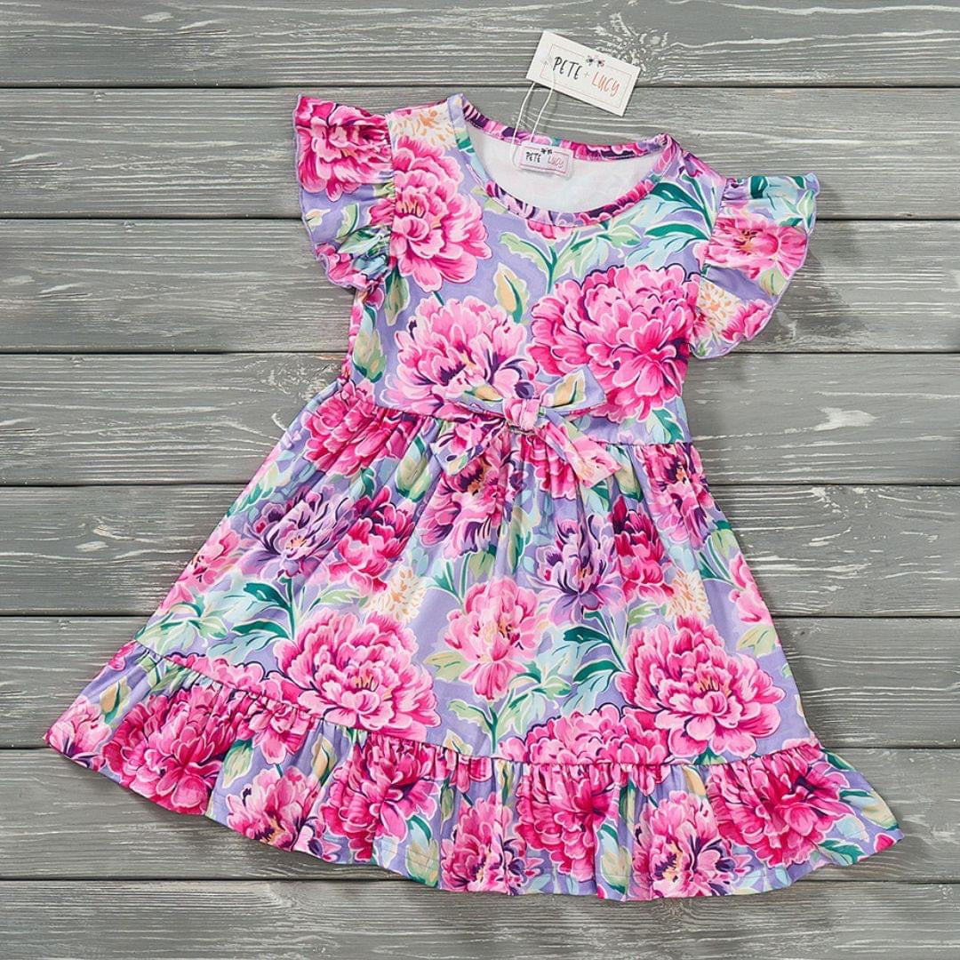 Pre-Order Blushing Peonies (Girls Dress) by Pete + Lucy
