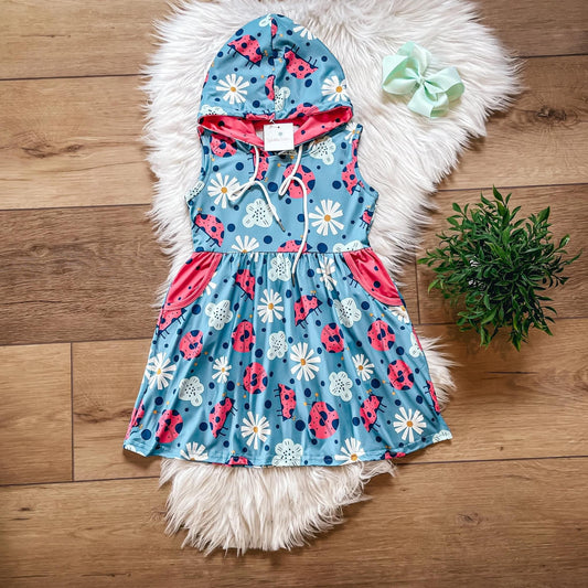 Ladybug Hooded Dress by Wellie Kate