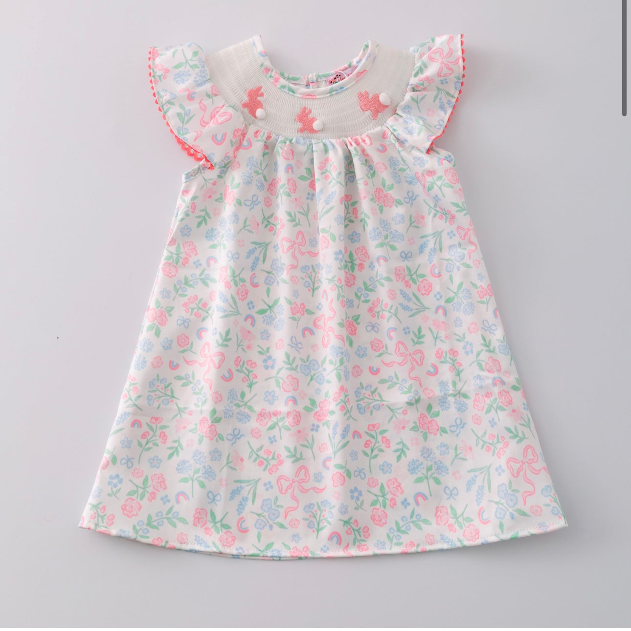 Cottontail Coquette Smocked Dress By Clover Cottage