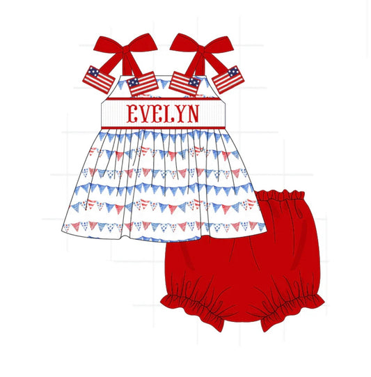 Pre-Order Patriotic Names Bloomer Set