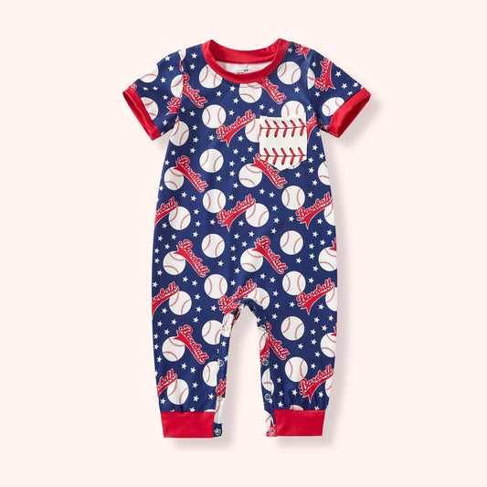 Pre-Order Play Ball Infant Romper (Boys) By Pete + Lucy