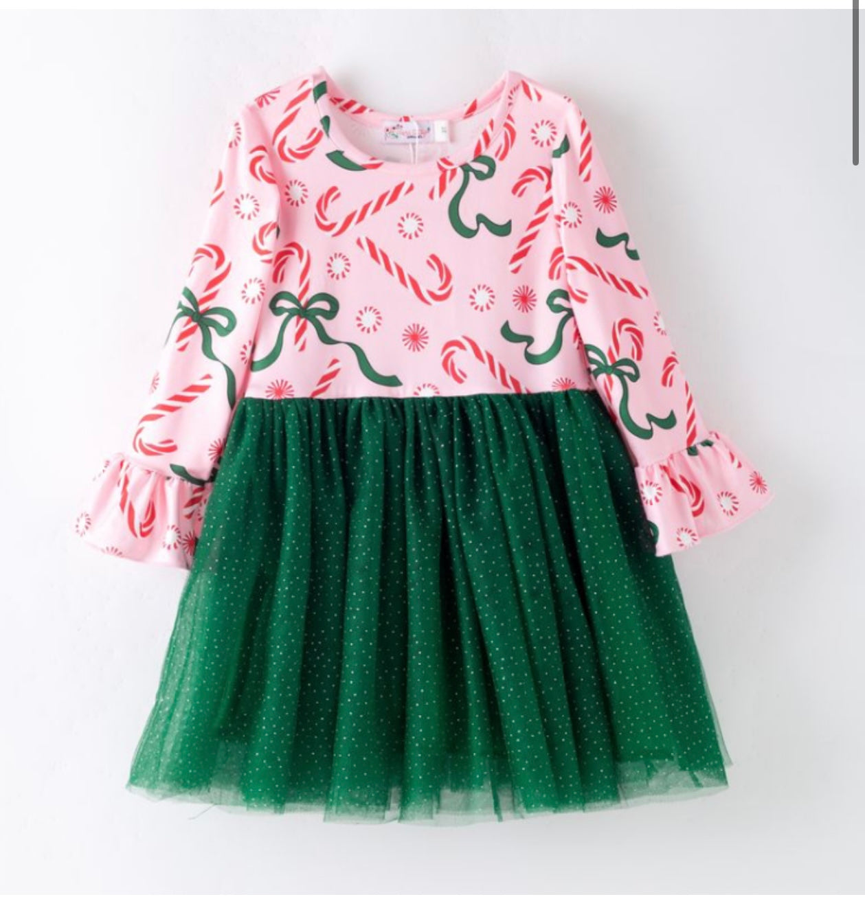 Emerald Peppermint Tutu Dress By Clover Cottage
