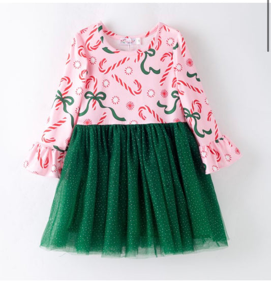 Emerald Peppermint Tutu Dress By Clover Cottage