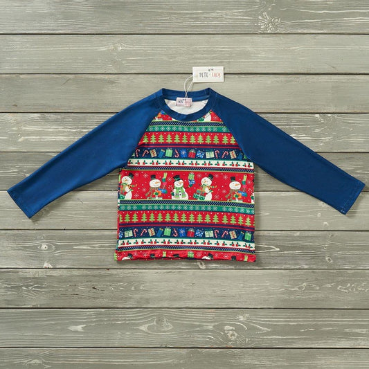 Festive Frosty Boys Tee by Pete + Lucy