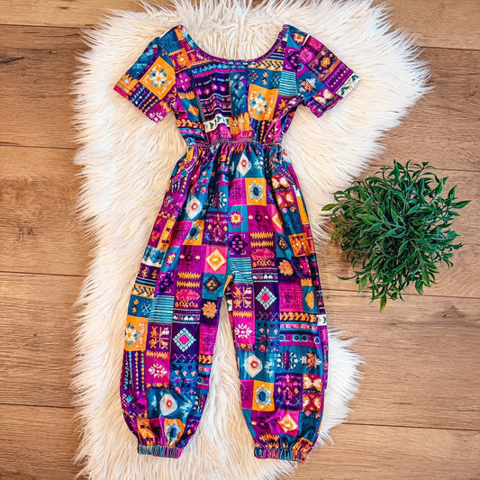 Boho Patchwork Jumpsuit By TwoCan