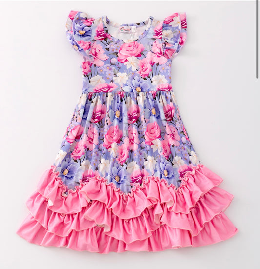 Lavender Garden Maxi Dress By Clover Cottage