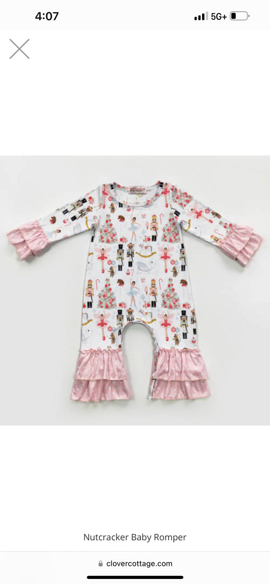 Nutcracker Baby Romper by Clover Cottage
