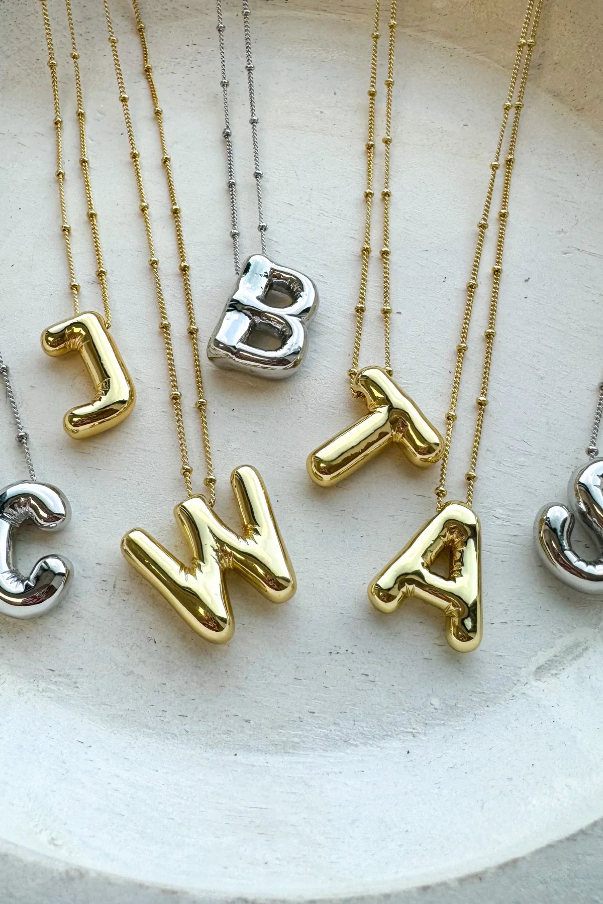 Bubble Letter Necklace
