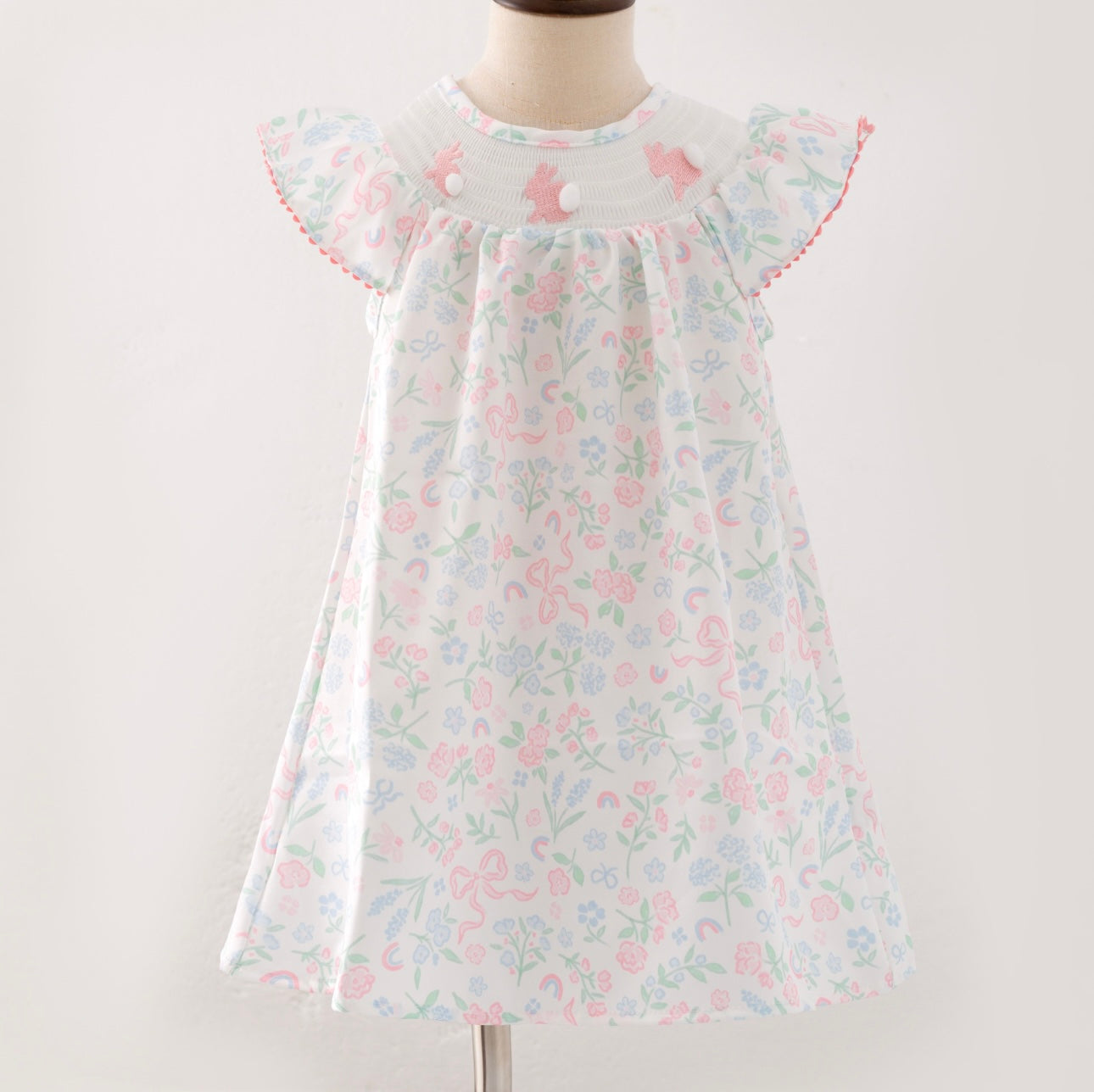 Cottontail Coquette Smocked Dress By Clover Cottage