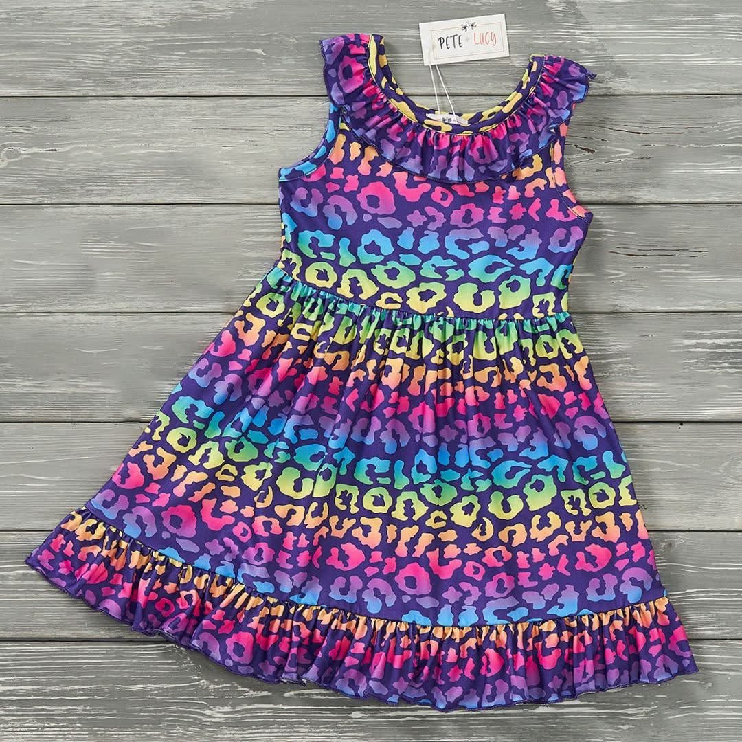 Neon Safari Dress By Pete + Lucy