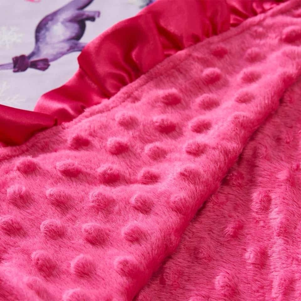 Snowy Dino Blanket by Pete + Lucy