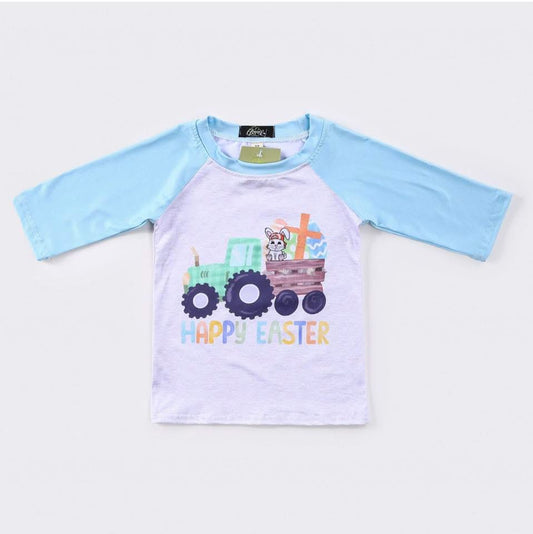 Easter Tractor Raglan by Clover Cottage