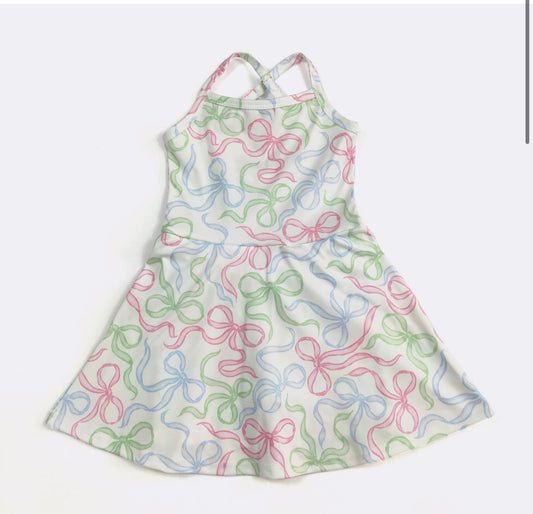 Swirly Coquette Athletic Dress By Clover Cottage
