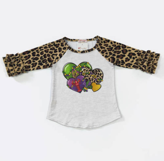 Mardi Heart Raglan By Clover Cottage