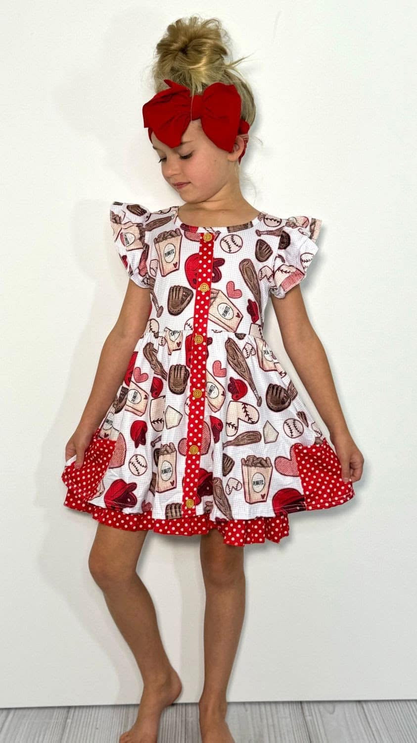 Ball & Peanuts Dress by Clover Cottage
