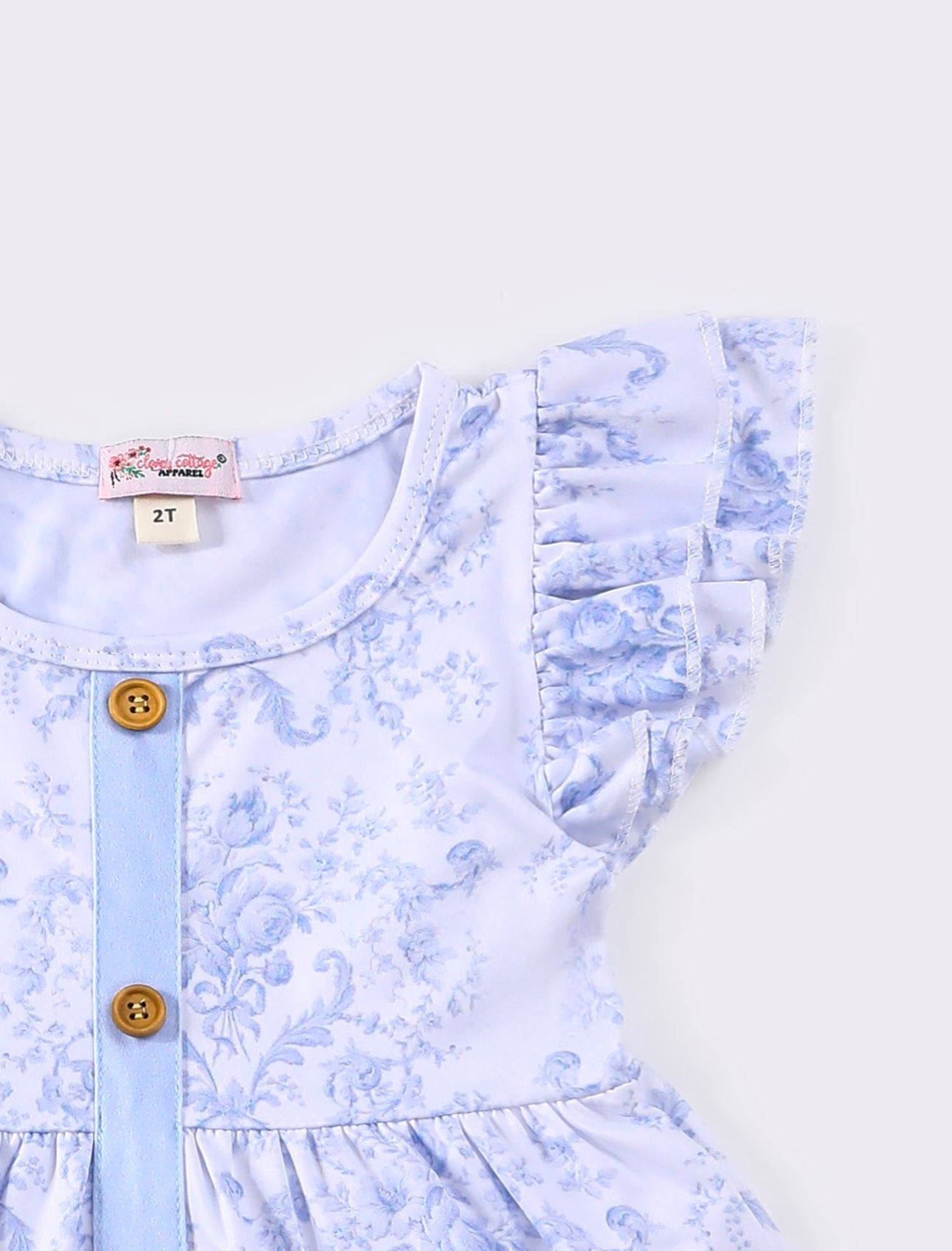 Wedgewood Damask Dress by Clover Cottage