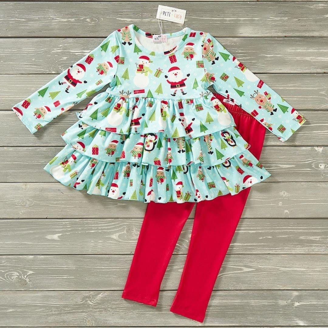 North Pole Treasures Pants Set by Pete + Lucy