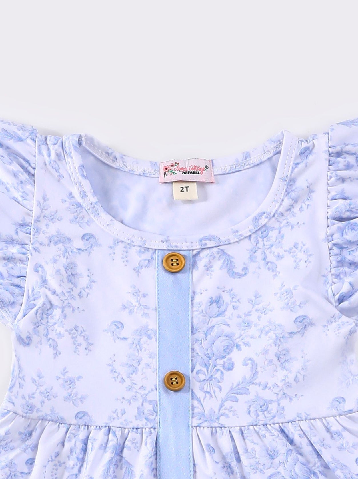 Wedgewood Damask Dress by Clover Cottage