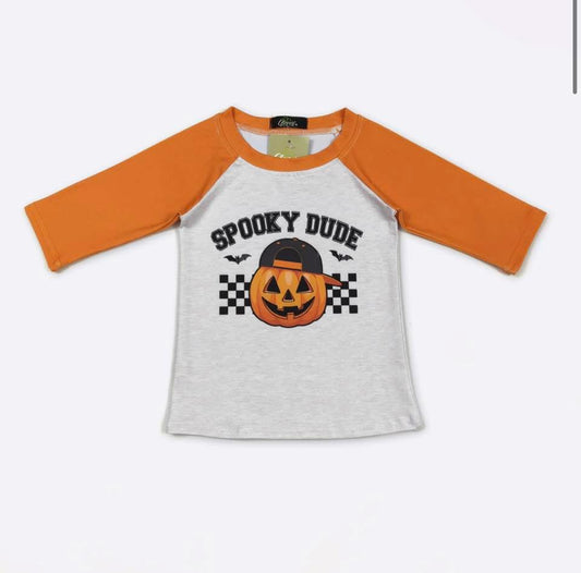 Spooky Dude Raglan By Clover Cottage