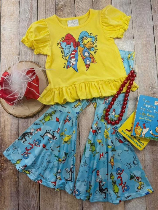 Seuss On The Loose Bell Bottoms Set