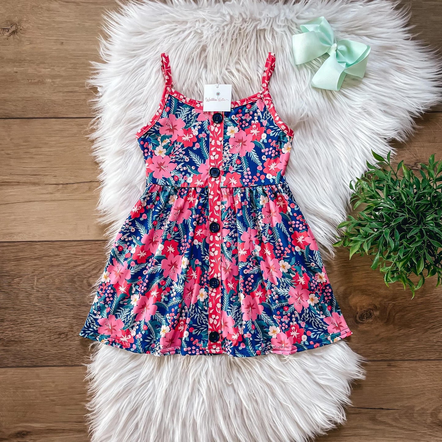 Summer Coral Dress by Wellie Kate