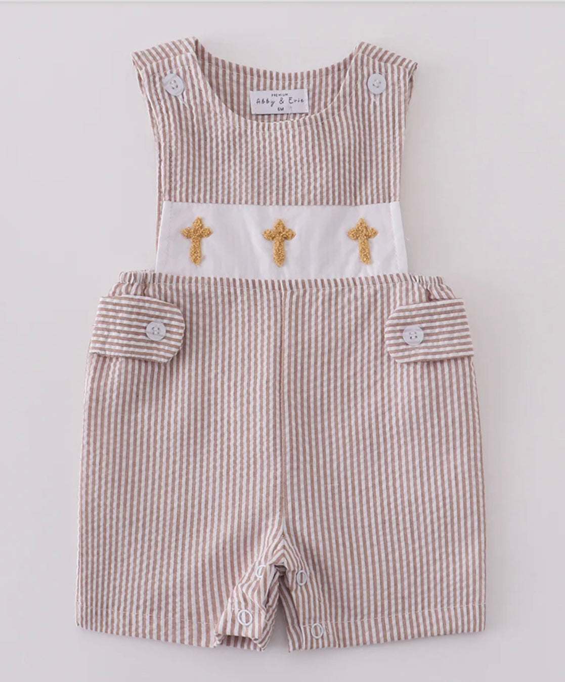 Brown Cross Embroidered Jon Jon