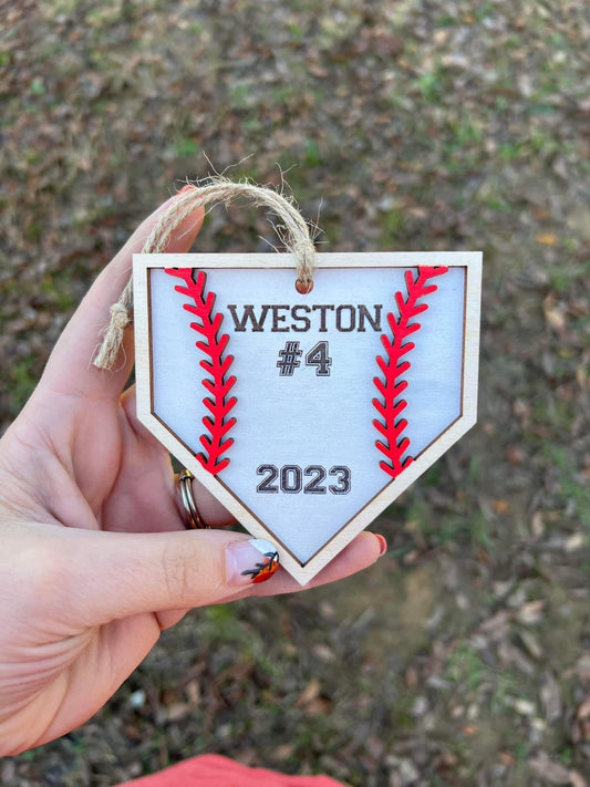 Customized Baseball Ornament