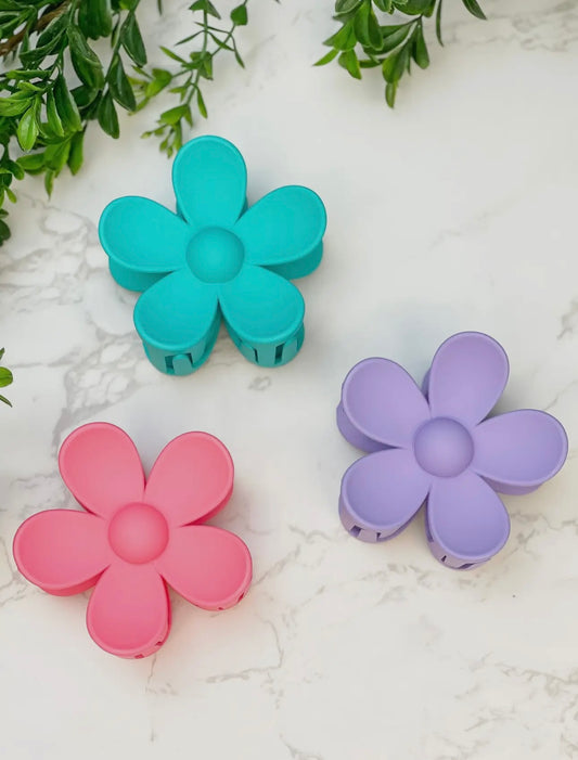 Flower Shaped Hair Clips