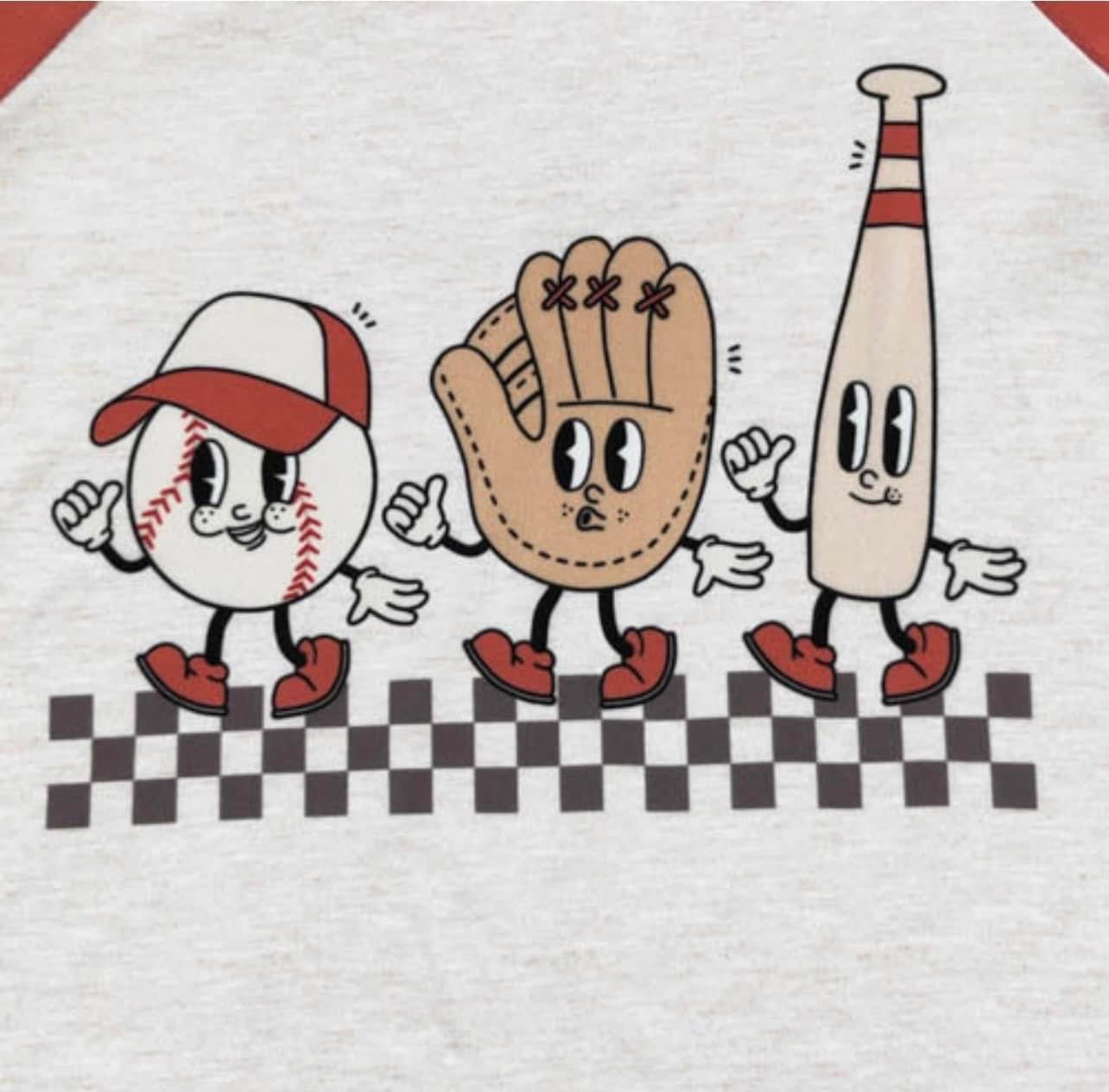 Baseball Buddies Raglan By Clover Cottage