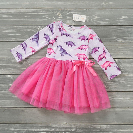 Snowy Dinos Tulle Dress by Pete + Lucy