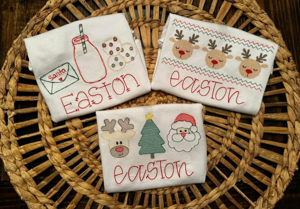 Embroidered Christmas Shirts