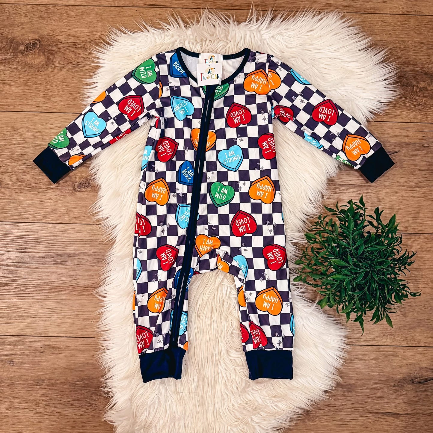 Candy Hearts Infant Romper By TwoCan