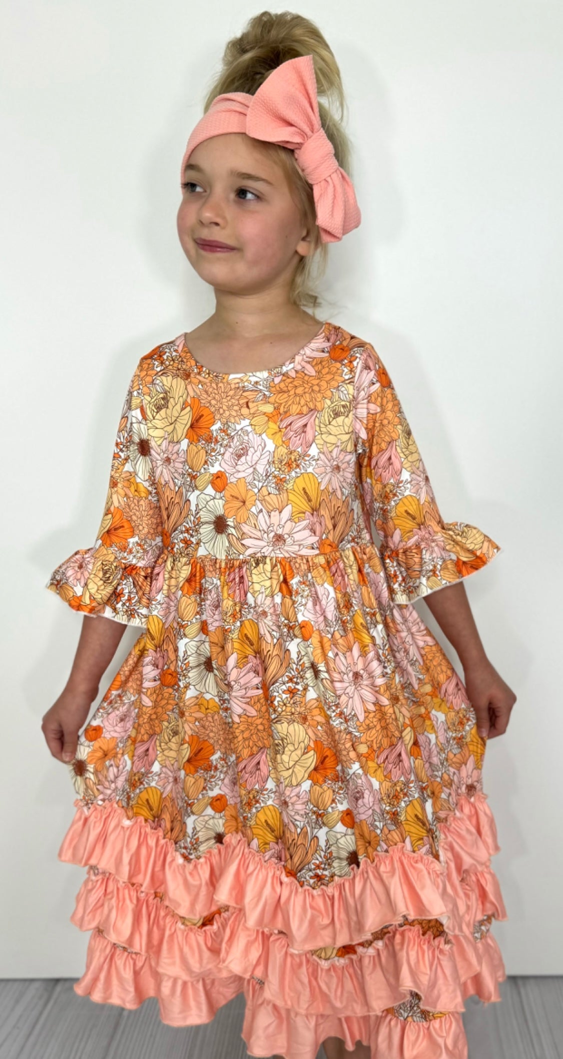 Laurel Blooms Maxi Girls Dress by Clover Cottage