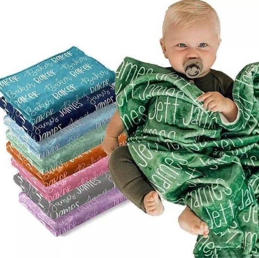 Custom Baby Name Blanket