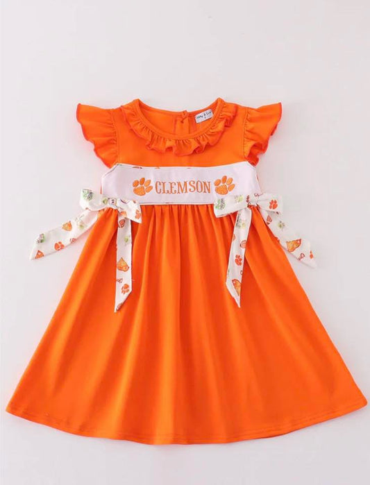 Orange Clemson Dress