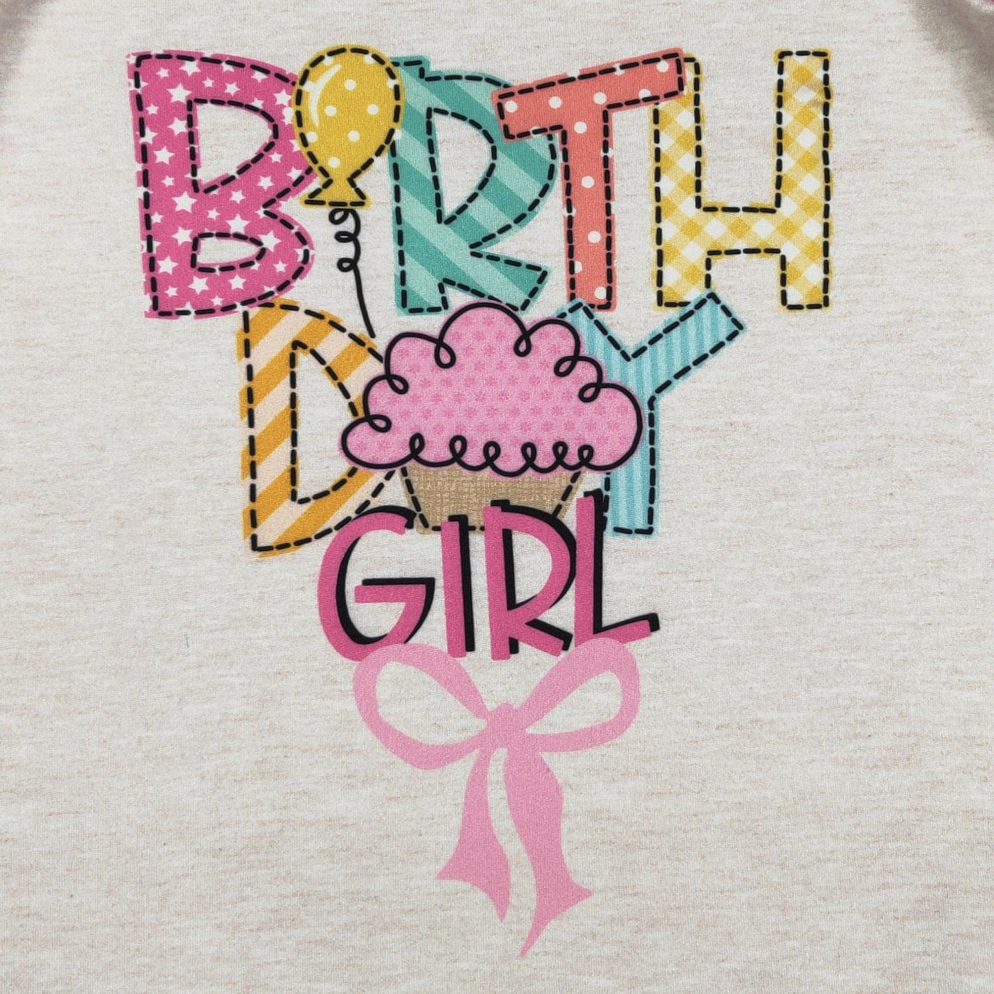 Birthday Girl Raglan By Clover Cottage