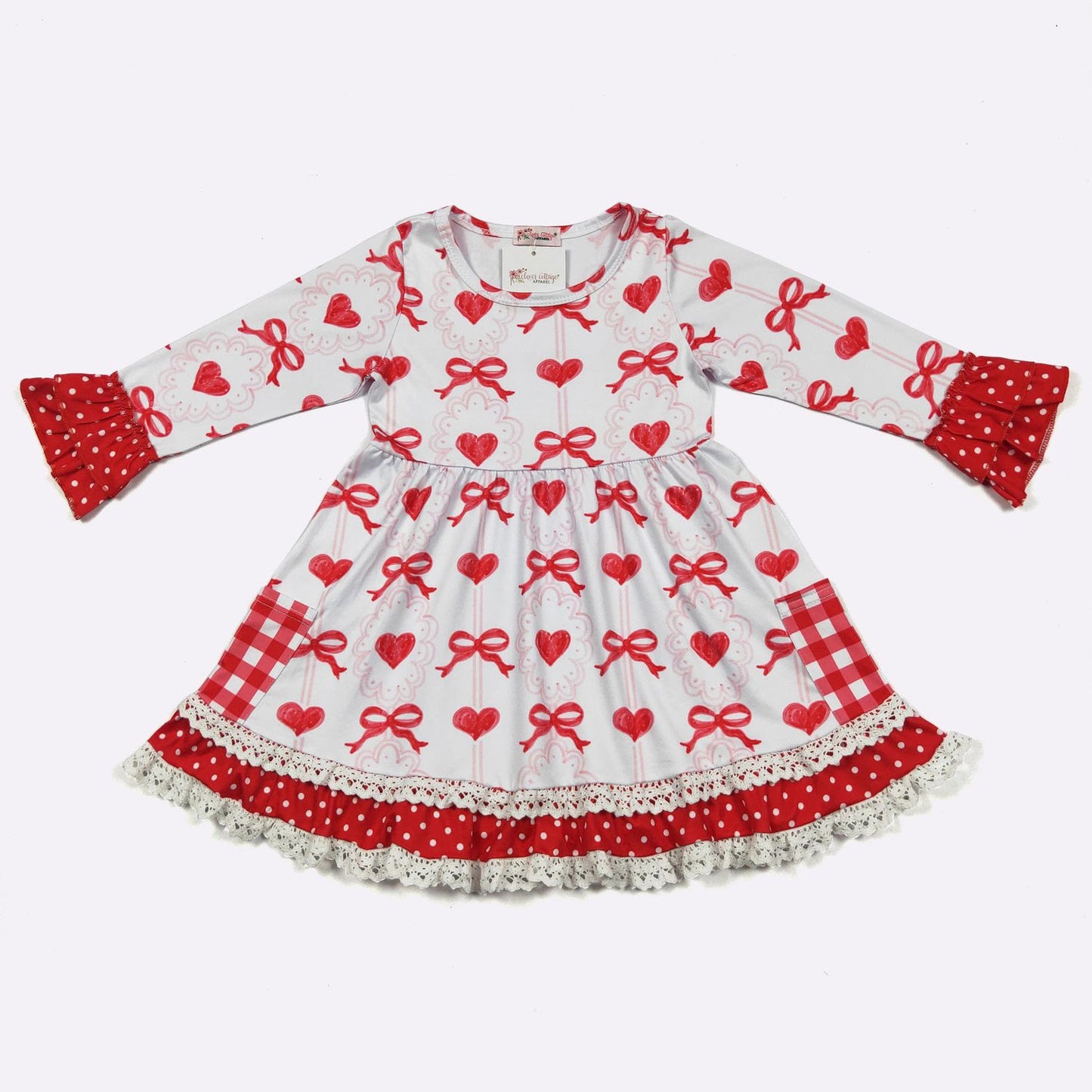 Sweetheart Ribbons Dress by Clover Cottage