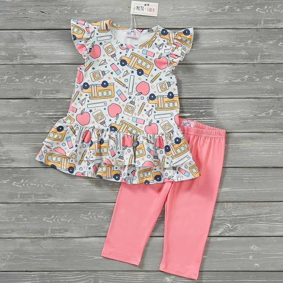 Pre-Order School Days Capri Set by Pete + Lucy