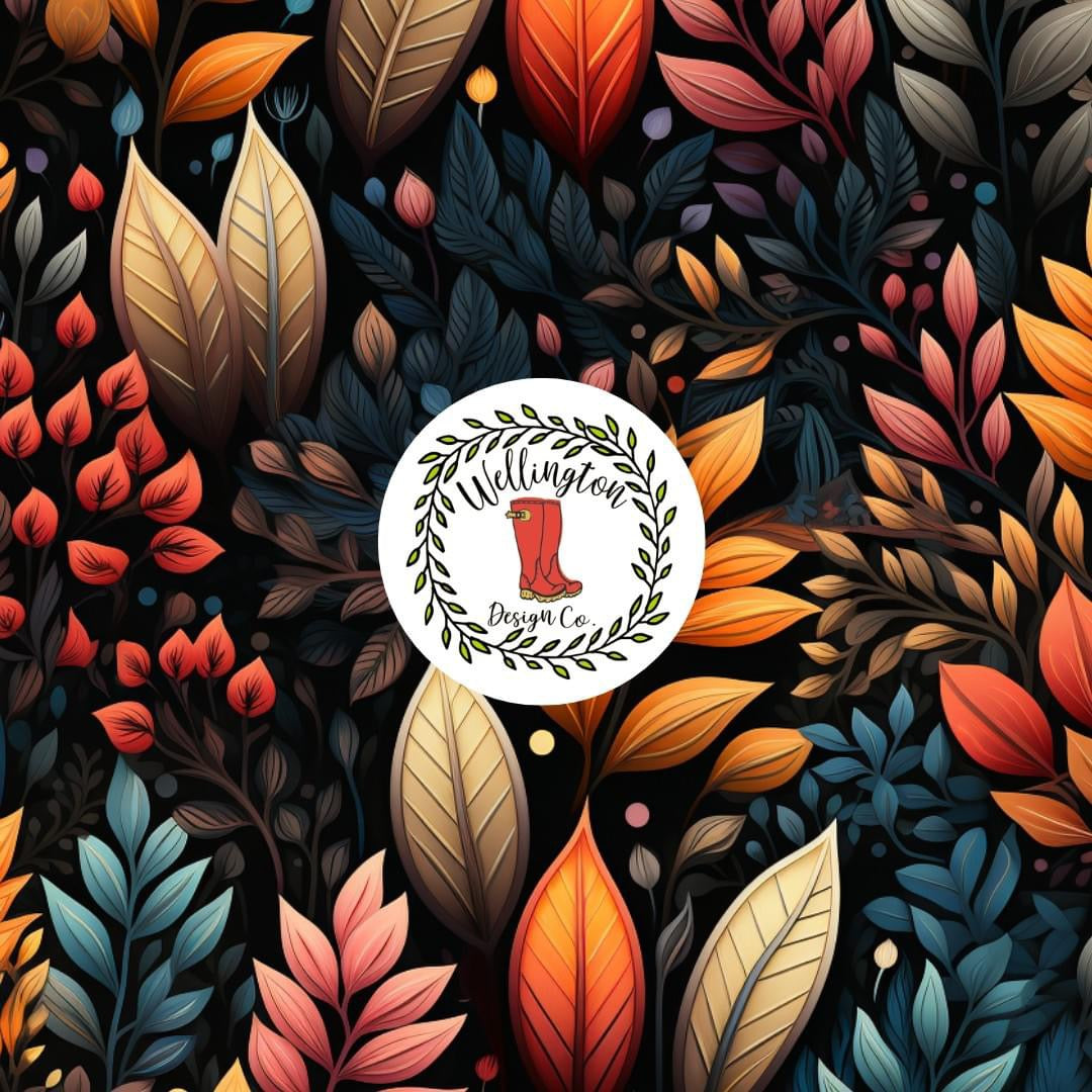 Rich Autumn Colors Bell Pants Set by TwoCan