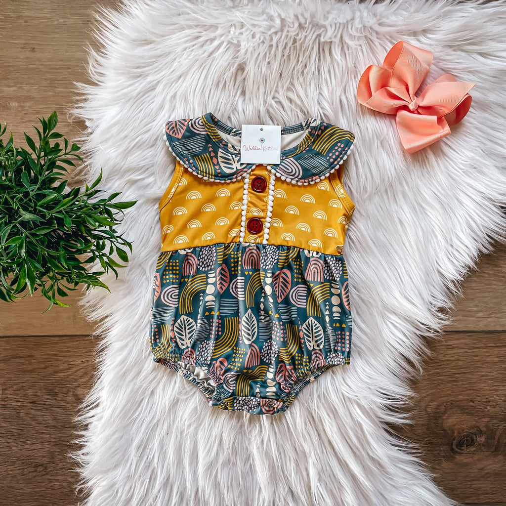 Summer Boho Infant Romper by Wellie Kate