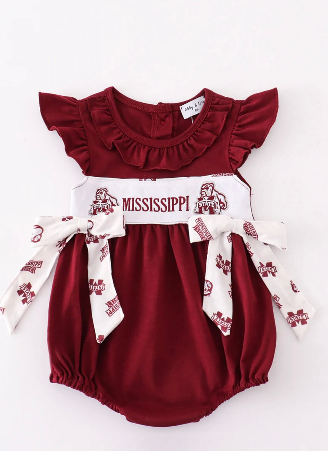 Maroon Mississippi Girls Bubble
