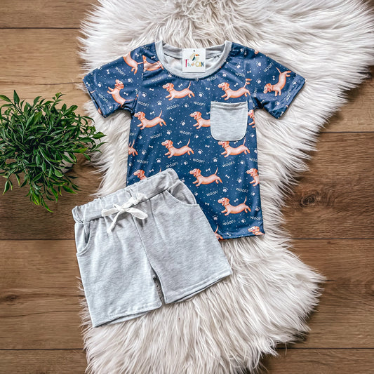 Playful Pups Short Set by TwoCan