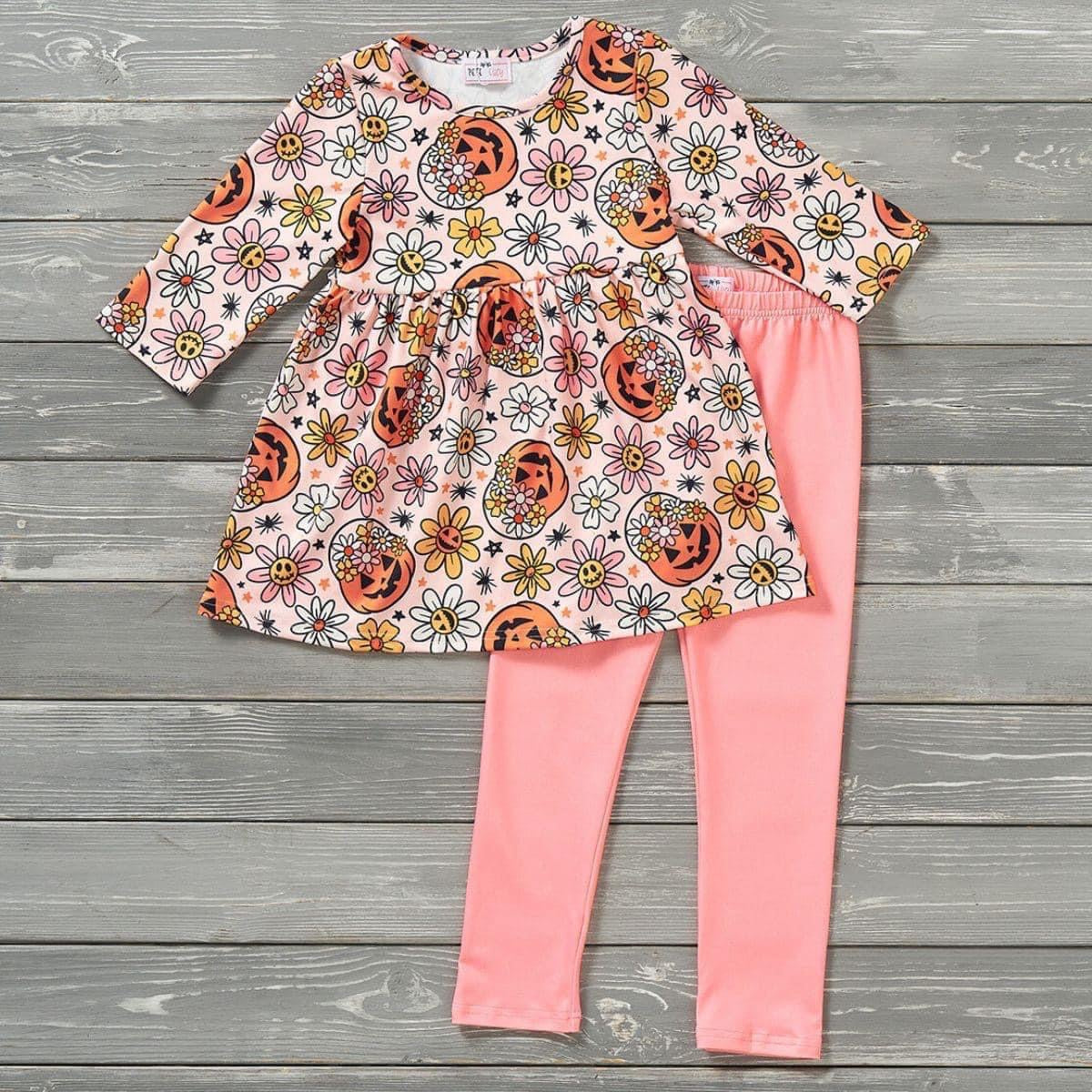 Pre-Order Pumpkin Posies Pants Set by Pete + Lucy