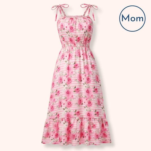 Pre-Order Pink Posies Mom Dress By Pete + Lucy