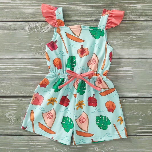 Pre-Order Island Princess Girls Romper By Pete + Lucy