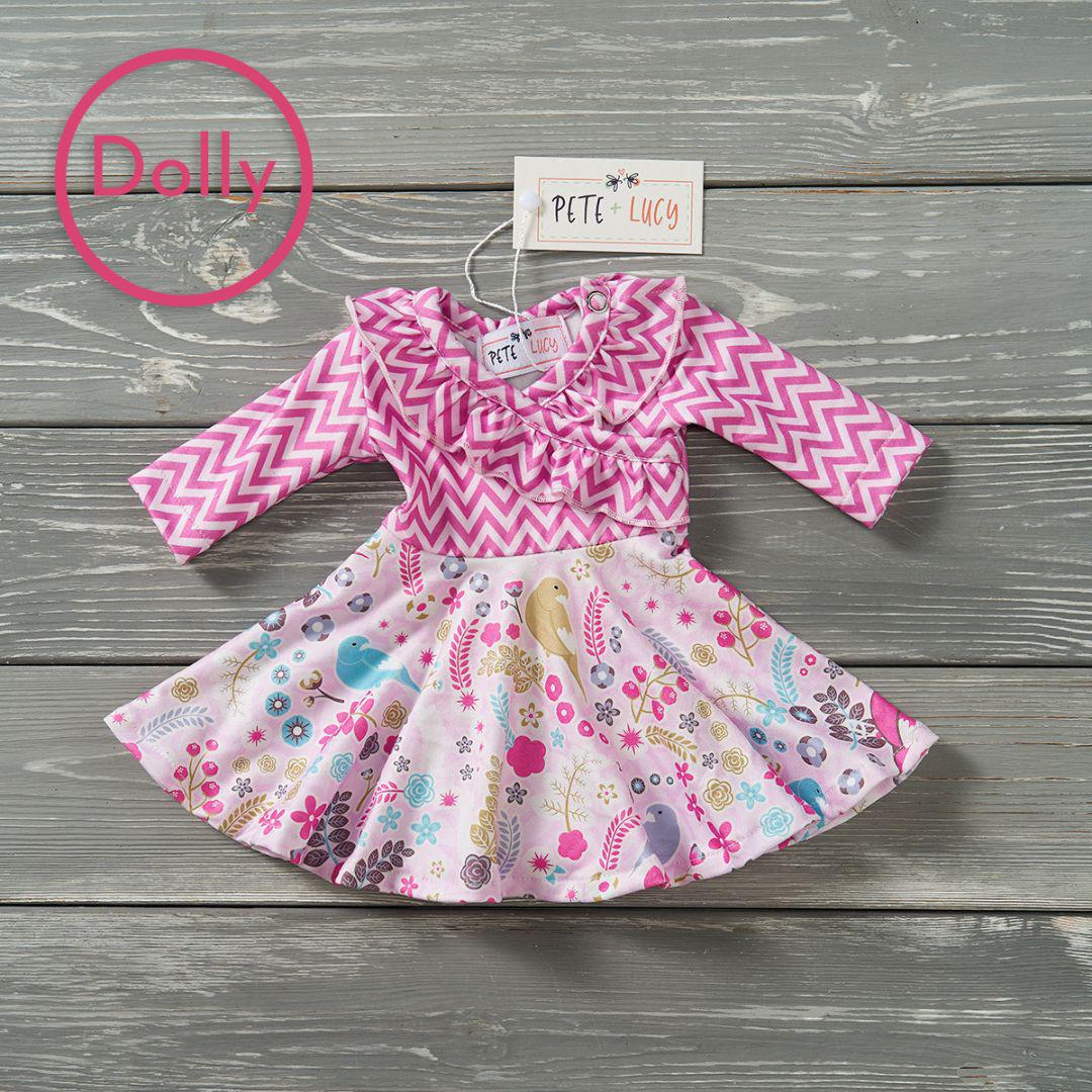 Birdsong Blooms- Dolls Dress